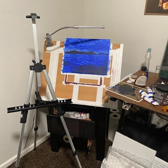 NEW Art Painting Artist Easel Stand, Display Sign Aluminum Metal Tripod - Picture 3 of 8